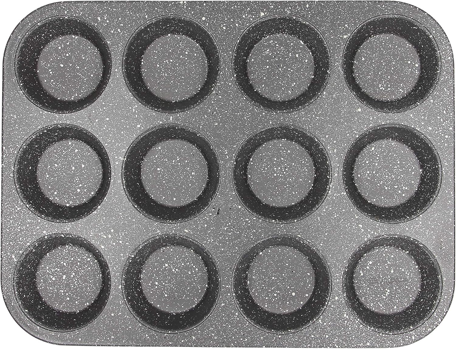 Pure Roq Muffinform Für 12 Muffins, Aluminium, Schwarz Vormen en bakplaten Naty Shop