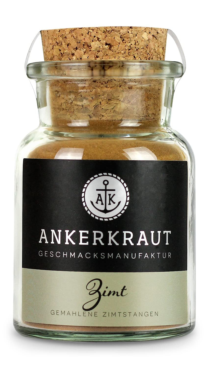 Ankerkraut Zimt, gemahlen, 75g in korkenglas