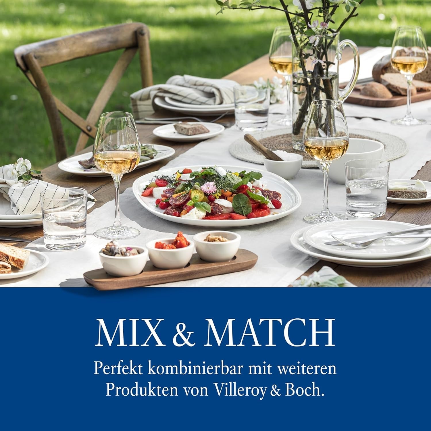 Villeroy & Boch - Manufacture Rock Serviesset, 6-delig, Serviesset voor 2 personen, Premium Porselein, Zwart