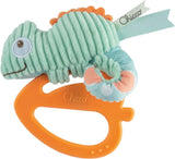 Chicco My Sweet Doudou kameleonspeelgoed gemaakt van hoogwaardige stoffen zachte plastic ring rustgevende tandjes babyspeelgoed 3-18 maanden Bebe Naty Shop kameleonspeelgoed