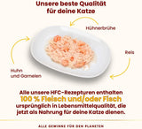 Almo Nature HFC Natuurlijk natvoer voor katten - Diverse recepten met kip - 6 x 70 g