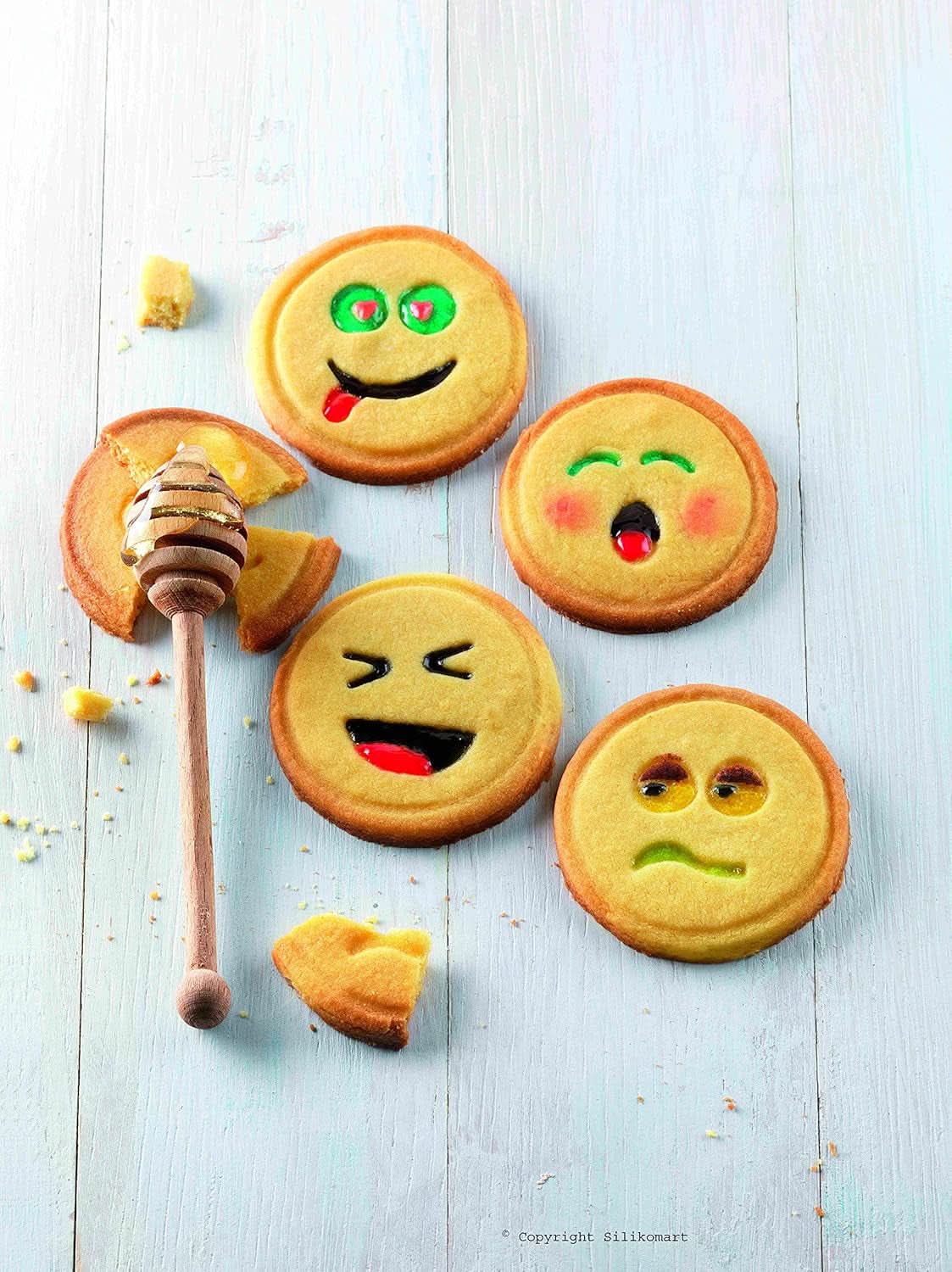 Silikomart 25.440.39.0069, Emoji-snijderset, Ø73 MM Naty Shop