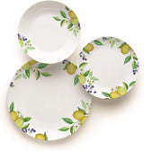 Excelsa Lemon serviesset, 18-delig, porselein, wit/citroen
