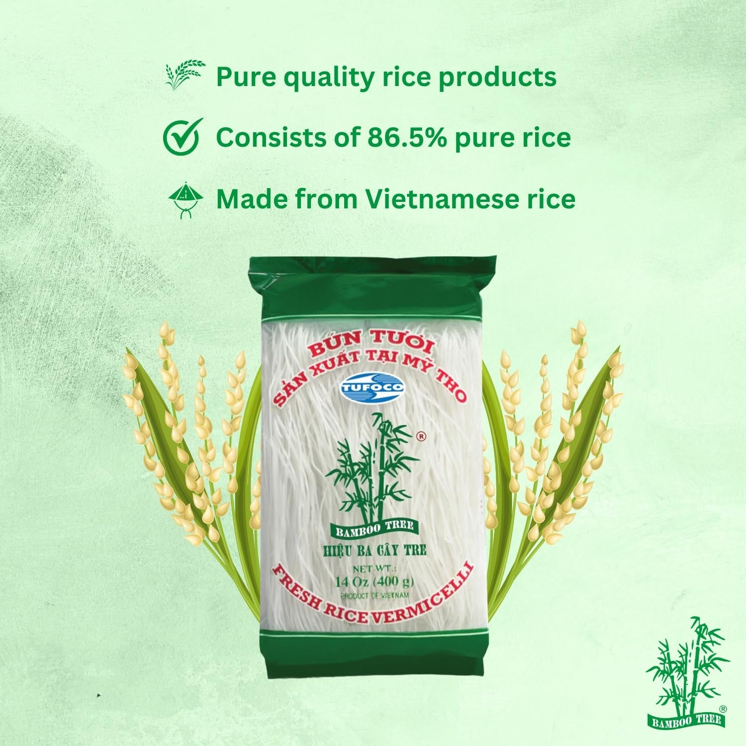 BAMBOE TREE - Verse rijstvermicelli - 1 x 400g