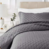 Amazon Basics oversized dekbed met reliëf, 170 X 210 cm, donkergrijs ruitpatroon Bedden en dekens Besuche den Amazon Basics-Store 220 X 240 Cm