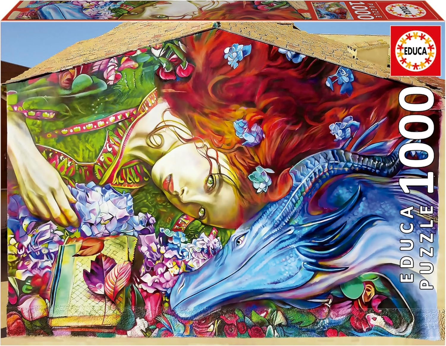 Educa - Puzzel van 1000 stukjes voor volwassenen | Sant Jordi, Lily Brick. Afmetingen: 68 X 48 cm. Inclusief Fixpuzzel puzzellijm. 14 jaar lang (19926) Puzzle Naty Shop Standaardtitel