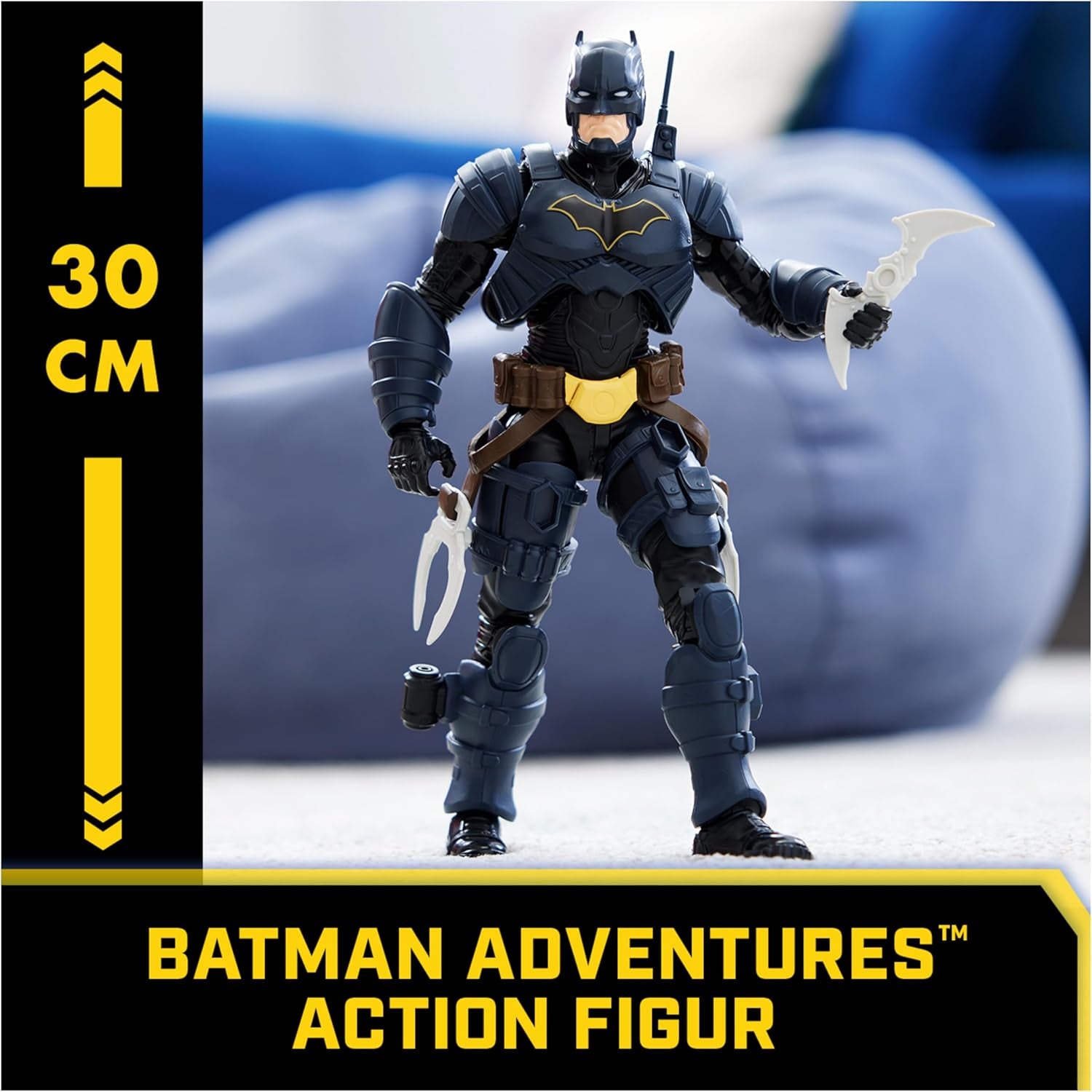DC Batman Adventures actiefiguur, 30 cm - Met 16 uitrustingsstukken en volledig beweegbaar voor spannende avonturen en actievolle stunts, speelgoed voor kinderen vanaf 3 jaar Actiefiguren Naty Shop