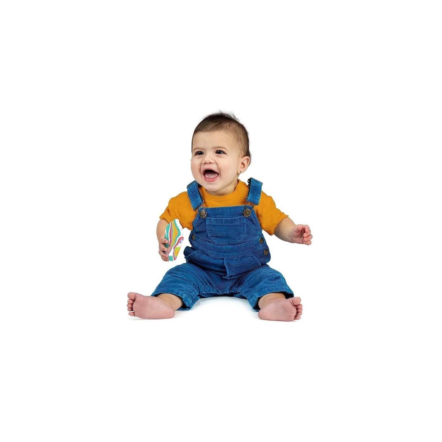 Bright Starts Soothing Soft Serve Siliconen bijtring, ijshoorntje gemakkelijk te pakken, BPA-vrij, unisex, 3 maanden+