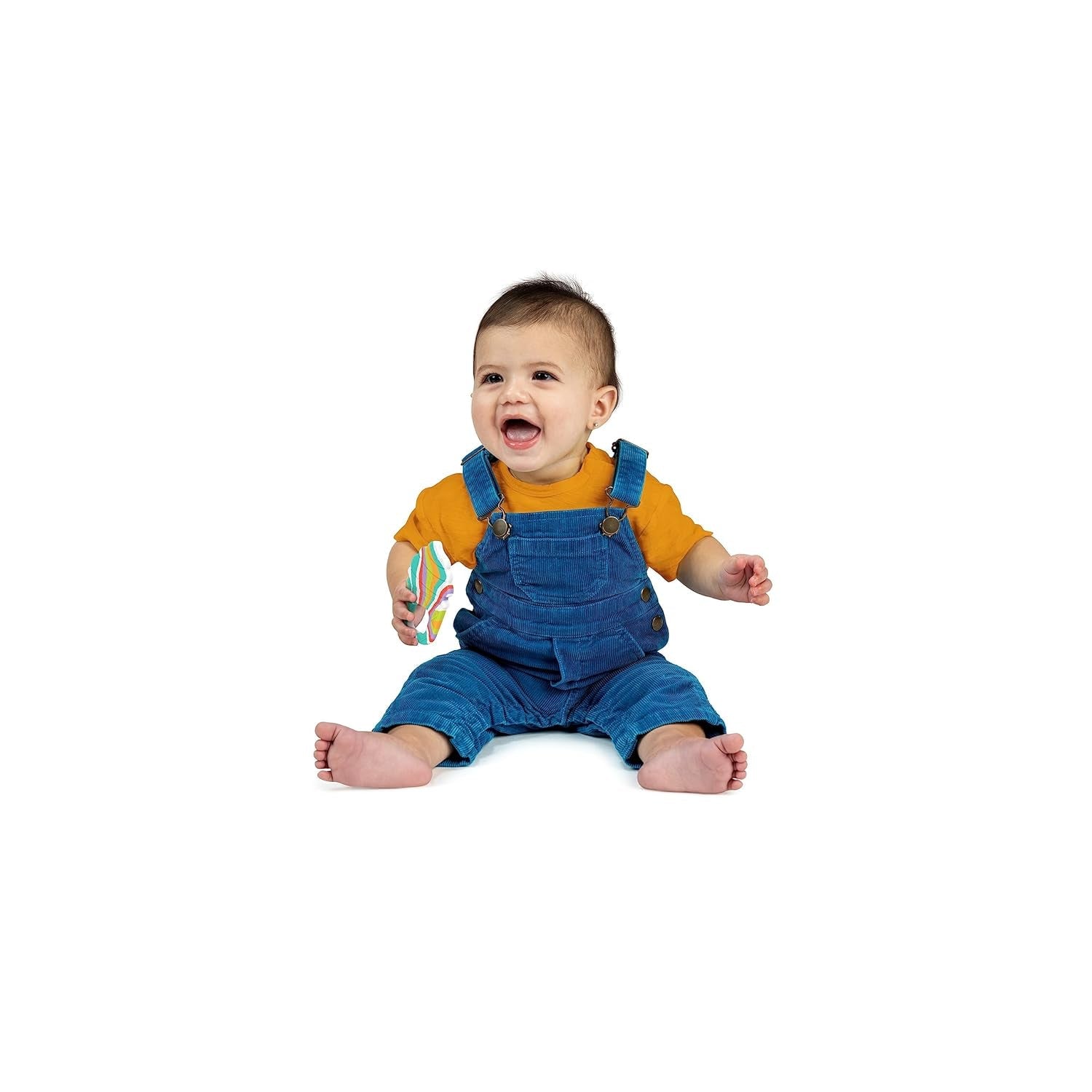 Bright Starts Soothing Soft Serve Siliconen bijtring, ijshoorntje gemakkelijk te pakken, BPA-vrij, unisex, 3 maanden+