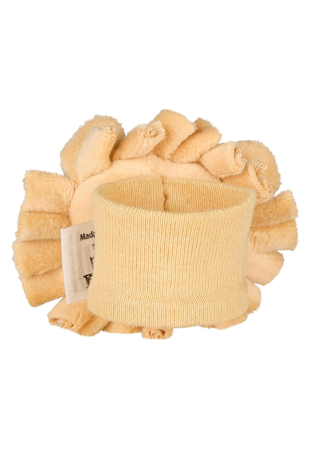 Sterntaler Leeuw Leo Rammelaararm - Zacht speelgoed voor baby's met rammelaar en elastiek - Voor baby's om vast te pakken en mee te spelen - Ideaal cadeau, Oker babyspeelgoed Naty Shop