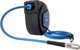 Automatische slanghaspel Güde 10 m (werkdruk 12 bar, 180° rotatie, uiterst flexibele persluchtslang, olie- en temperatuurbestendig, aansluitschroefdraad 1/4", muurbeugel)