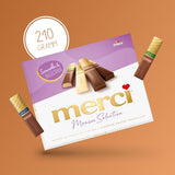 merci Finest Selection Mousse au Chocolat Variatie – 1 x 210 g – Specialiteiten Exquise chocolademousse – Gevulde en ongevulde pralines