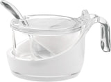 Guzzini - Glam/Vintage, Kaasdoos, Potten jam, Shaker met lepel - Transparant, 13,8 x 10 x h8 cm - 24890000