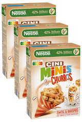 Churros ontbijtgranen met 42% volkoren inhoud, 3 stuks (1x360g)