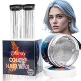 Tijdelijke groene haarverf - haarkleurwas, haarkleur voor mannen en vrouwen, natuurlijke haarpommade, kleurclip haarverfwas voor gekke feesthaarkleur (4,23 oz, groen) Naty Shop haarverf grijs 1G (1 pakket)