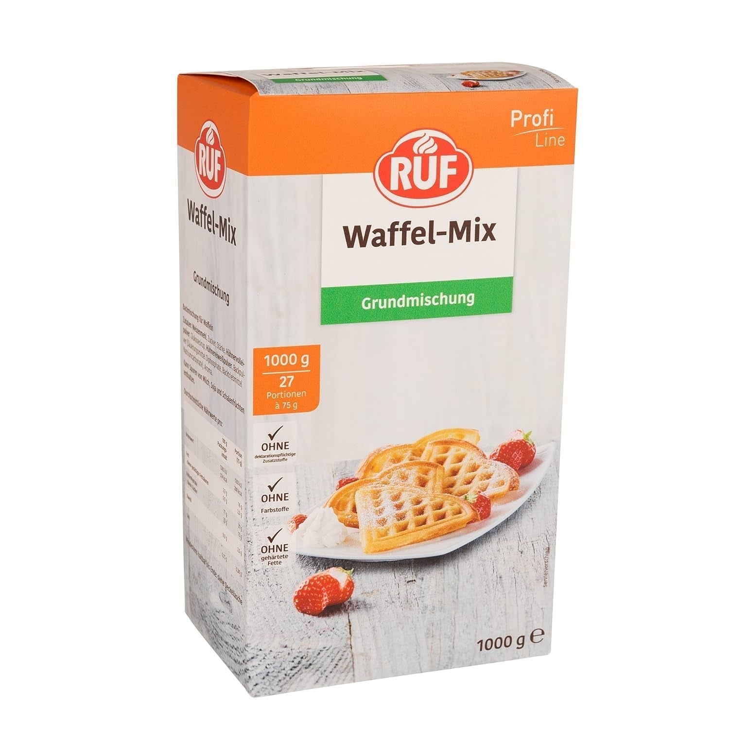 RUF Rührkuchen Backmischung, Nur Wasser & Öl Zugeben, Rezeptur Für Blechkuchen, Kastenkuchen, Muffins, Gugelhupf Und Tortenböden, 1X1000G Mengsel voor bakken en koken Naty Shop Wafelteig 1 Kg (1Er-pakket)