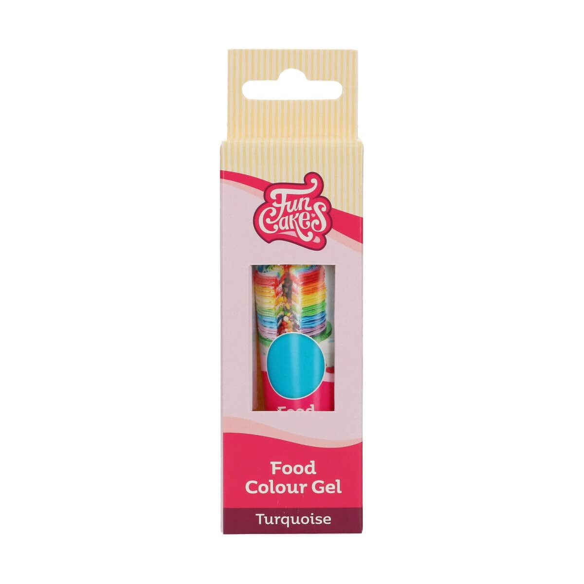 Kleurstof Funcakes Gel Turquoise: Hooggeconcentreerde kleurstof voor deeg, room, fondant en marsepein. Gemakkelijk doseren. Eén druppel om levendige kleuren te creëren. Halal. 30 gram