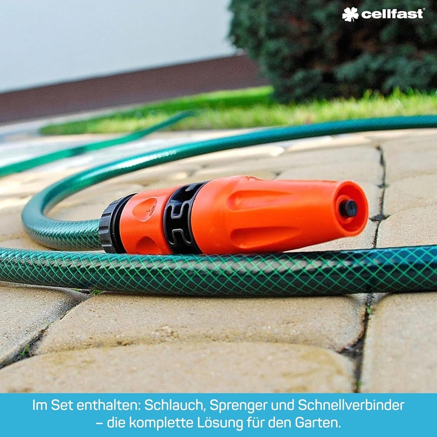 CELLFAST sproeierset, tuinsproeier, gazonsproeier voor bloemen en planten, Quick Connect, zuinig