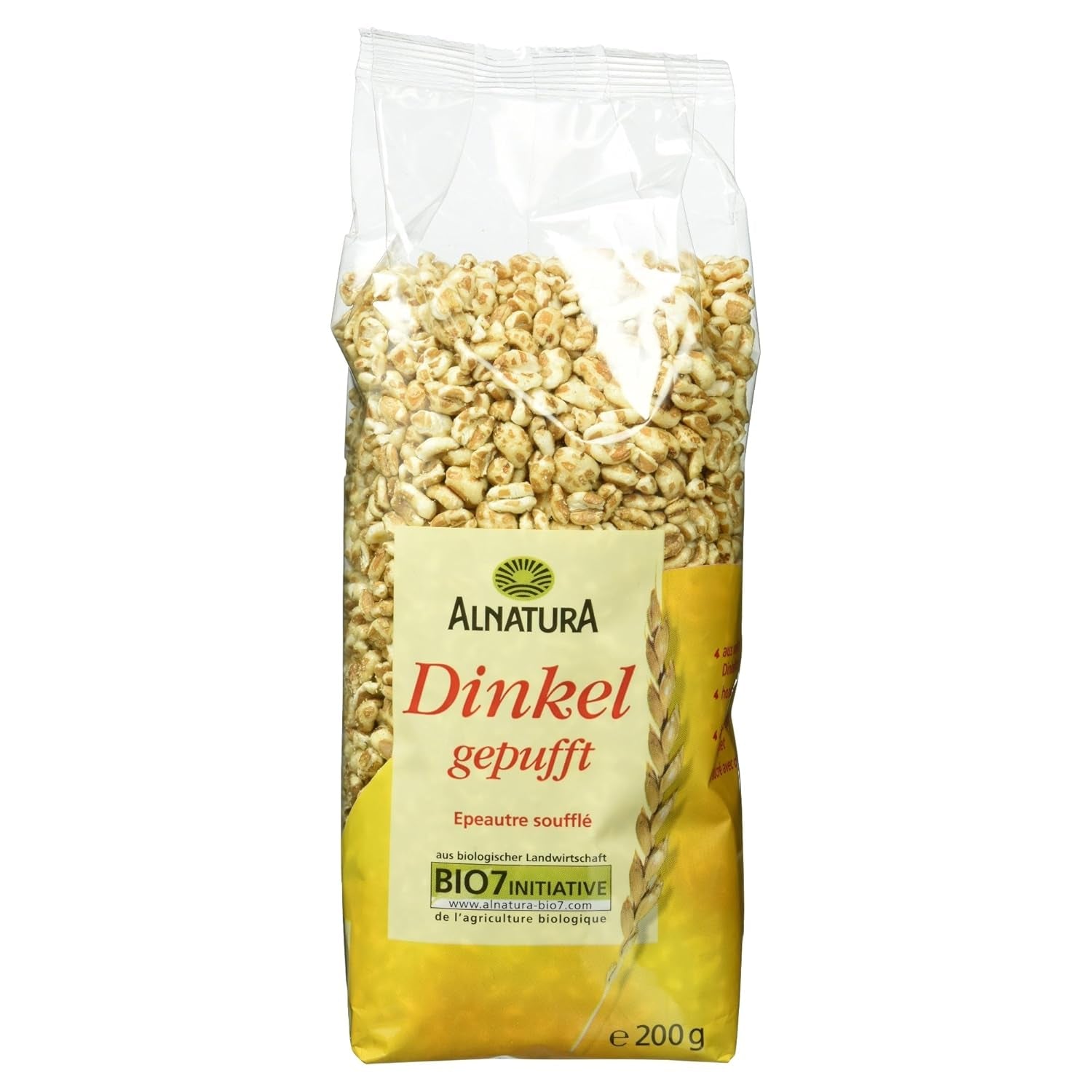 Bio Dinkel Gepuft, 200G Granen Naty Shop 200 G (1Er-pakket)