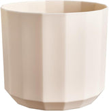 Ronde pot elho Facet 23cm - voor binnengebruik - 100% gerecycled plastic - Ø 22,7 x H 20,4 cm - Roze/Amandelroze