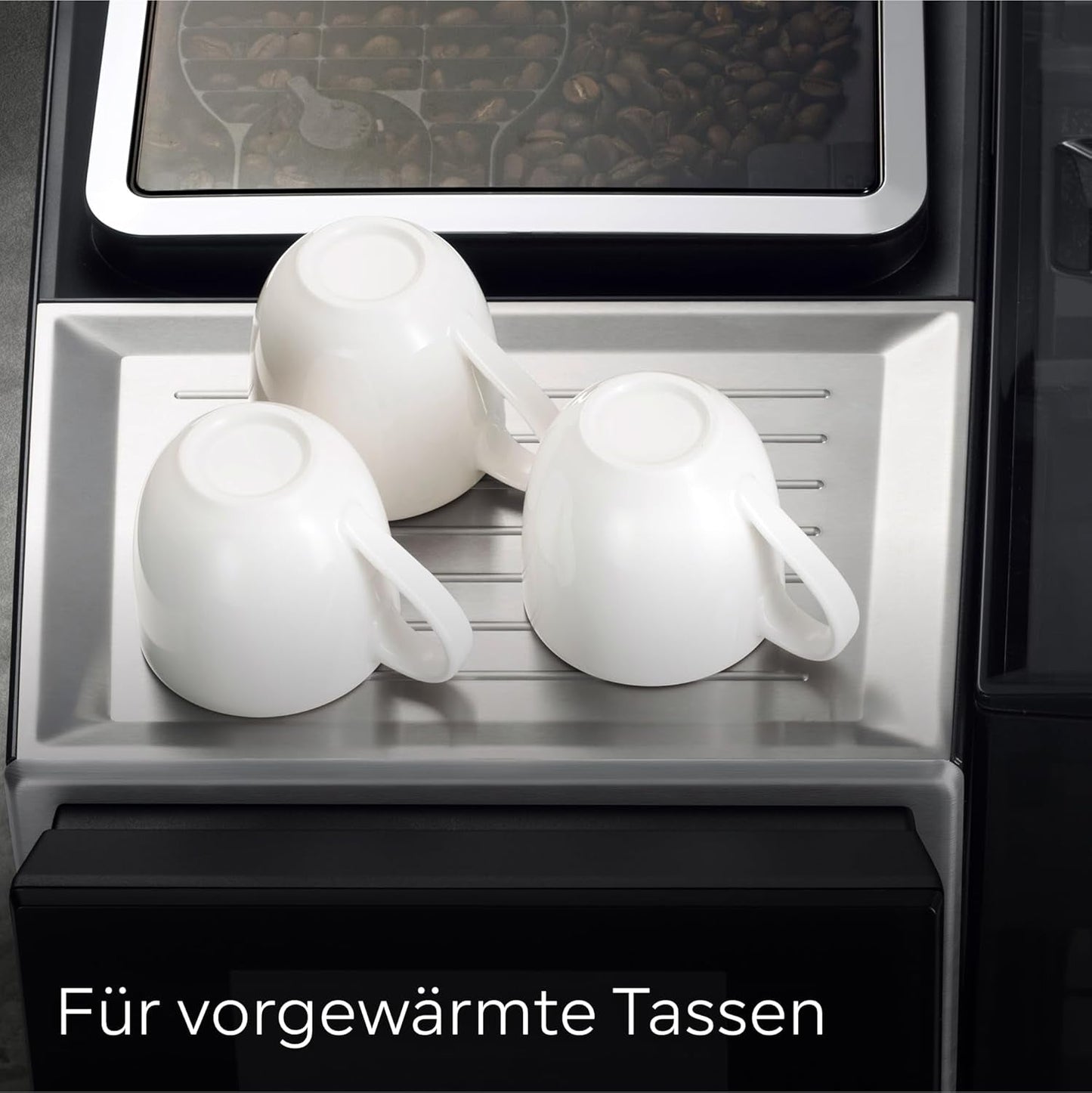 Siemens EQ700 volautomatische espressomachine, groot kleuren TFT scherm, 36 warme en koude dranken, cold brew, 2 kops functie, app bediening, automatisch reinigingssysteem, zwart RVS, TQ717D03
