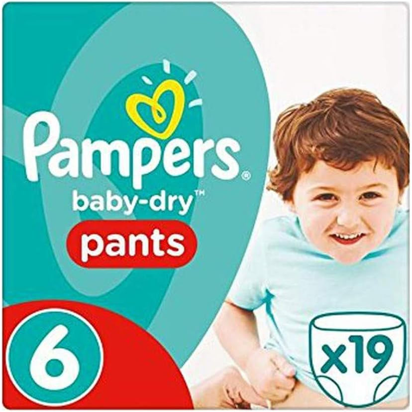 Luiers Pampers 81657566 Baby-Dry broek, wit