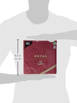 50 servetten "ROYAL Collection" 1/4 vouw 40 Cm X 40 Cm Bordeaux "Ornamenten"