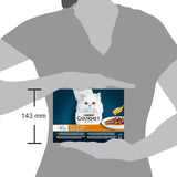Parel | Saushouder | Volwassen kat | Rundvlees, Kip, Tonijn, Zalm | 12 x 85 g | Versheidszakjes (verpakking kan variëren)