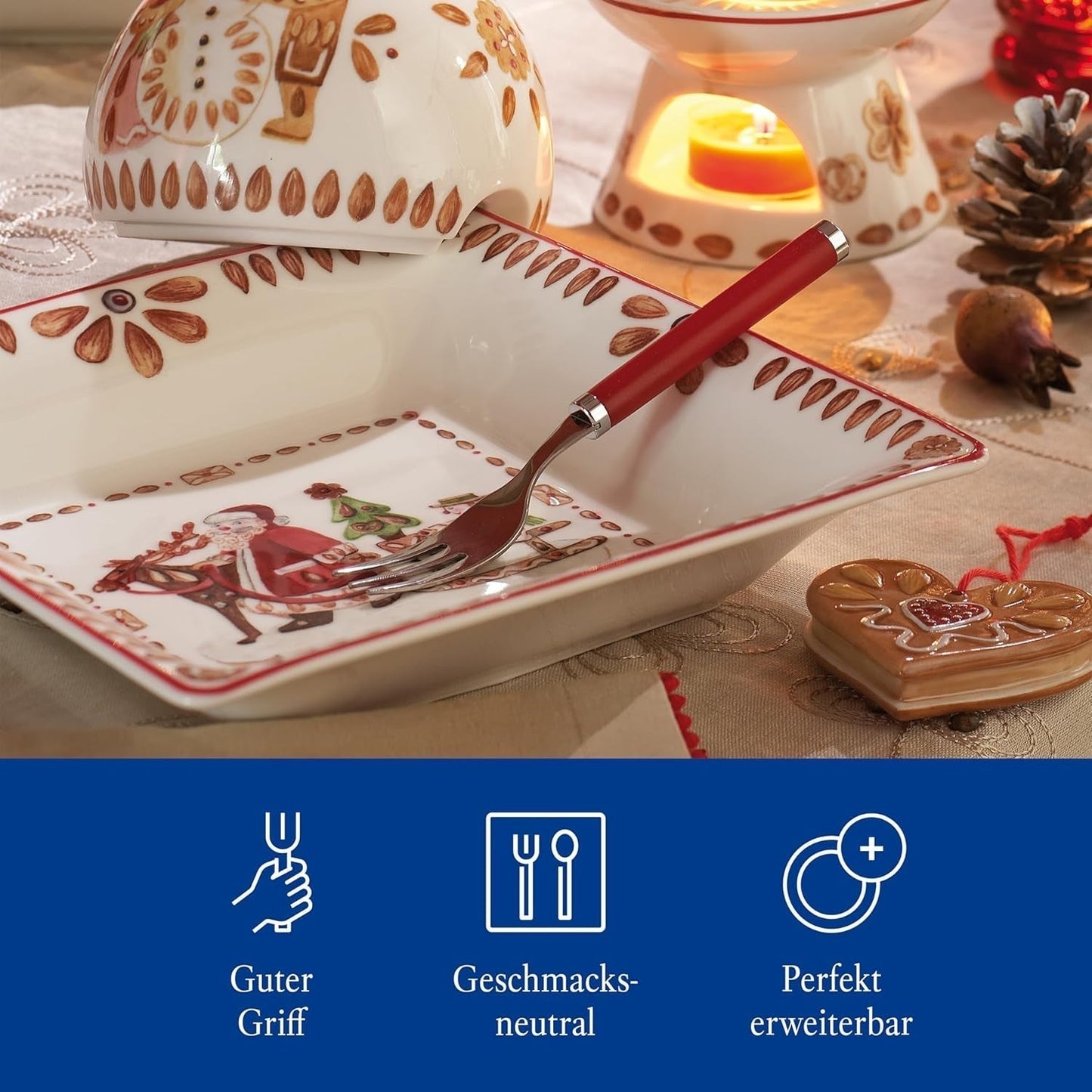 Villeroy & Boch - Spelen! Red Roses bestekset 30-delig Kitchen Naty Shop