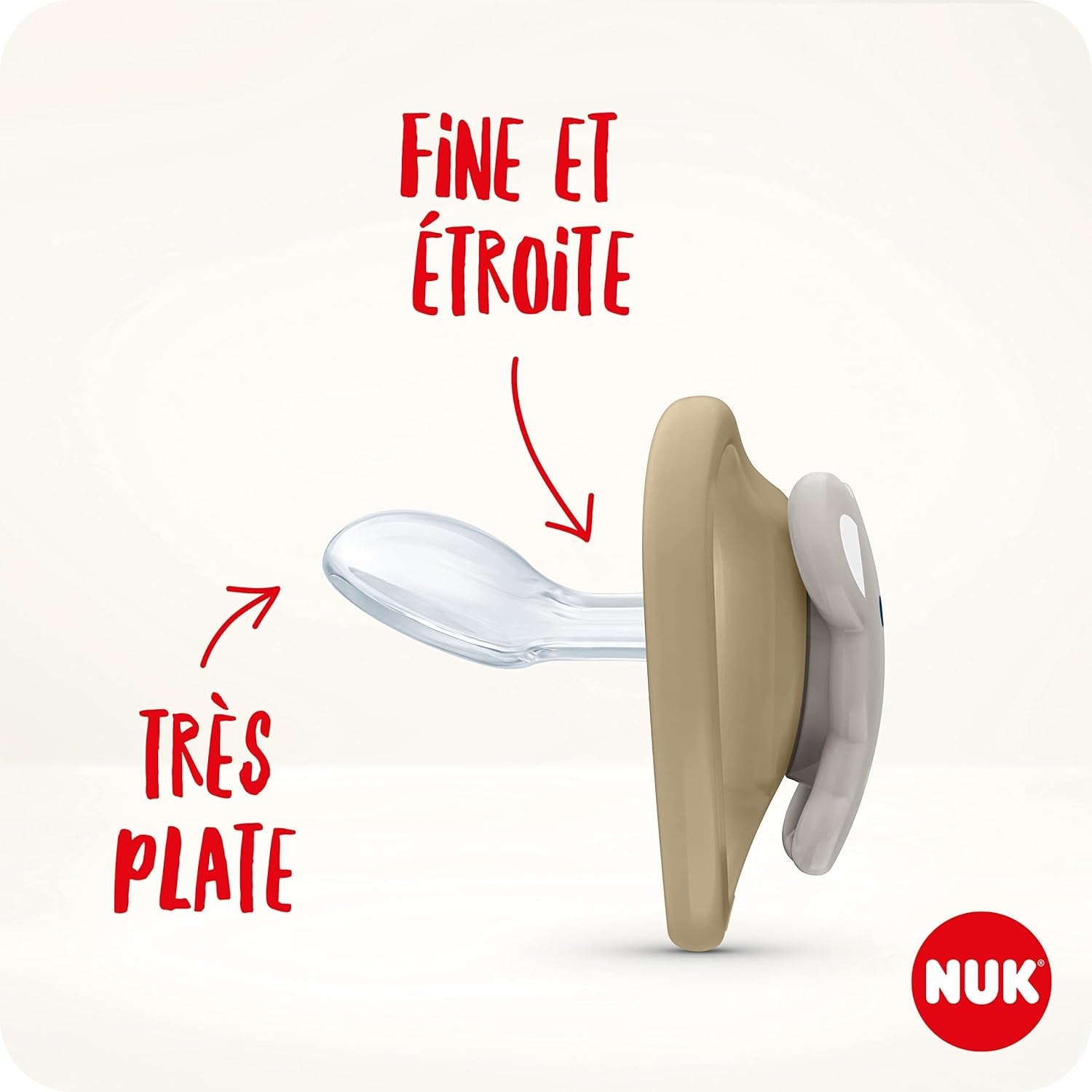 NUK Space Night-fopspenen, 0-6 maanden, extra grote ventilatieopeningen, Glow in the Dark, BPA-vrije siliconen, vos en lieveheersbeestje, 2-pack