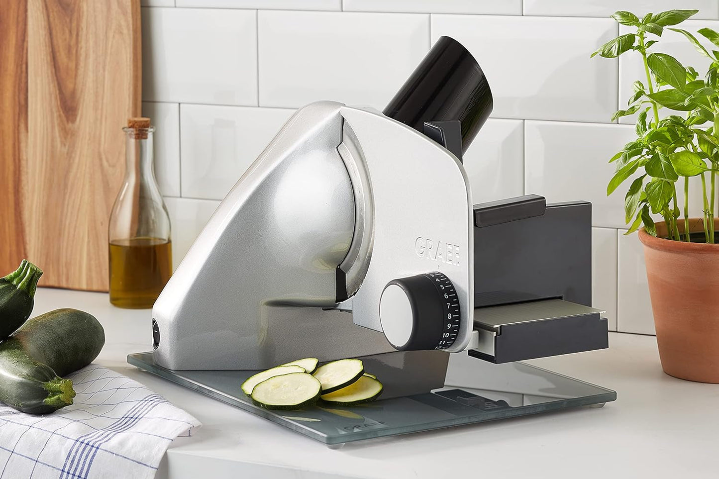 GRAEF Vivo 20 multifunctionele snijmachine, zilveren Rasnite en Naty Shop Snijmachines