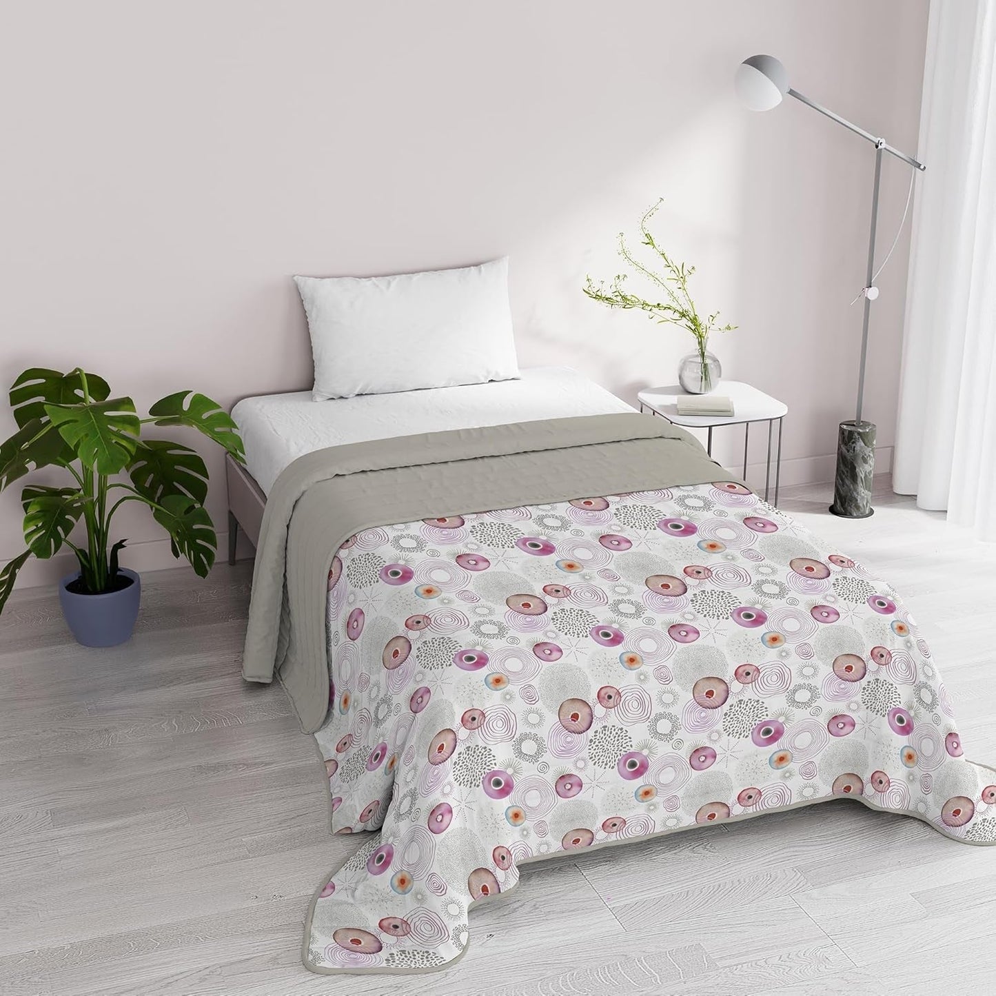 Fantasy Italiaans beddengoed microvezel zomer 1,5 bedden Murrine spreien en dekbedden Naty Shop Morpheus 1 Posto E Mezzo