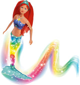 Simba 105733656 - Steffi Love sprankelende zeemeerminpop (39 cm) - Gloeiende zeemeermin van kleur veranderende lichtgevende regenboog, waterdicht speelgoed voor kinderen vanaf 3 jaar