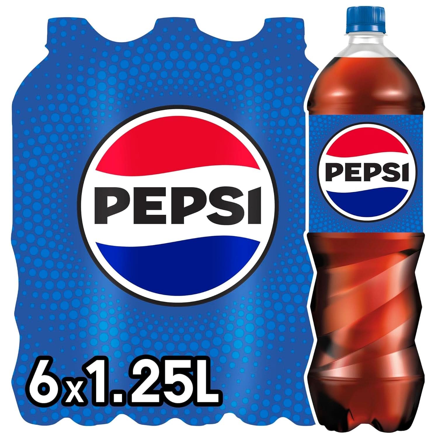 Pepsi Cola, Original, set 6 x 1,25 liter Alcoholvrije dranken Naty Shop 6 x 1,25 liter Nieuwe Versie
