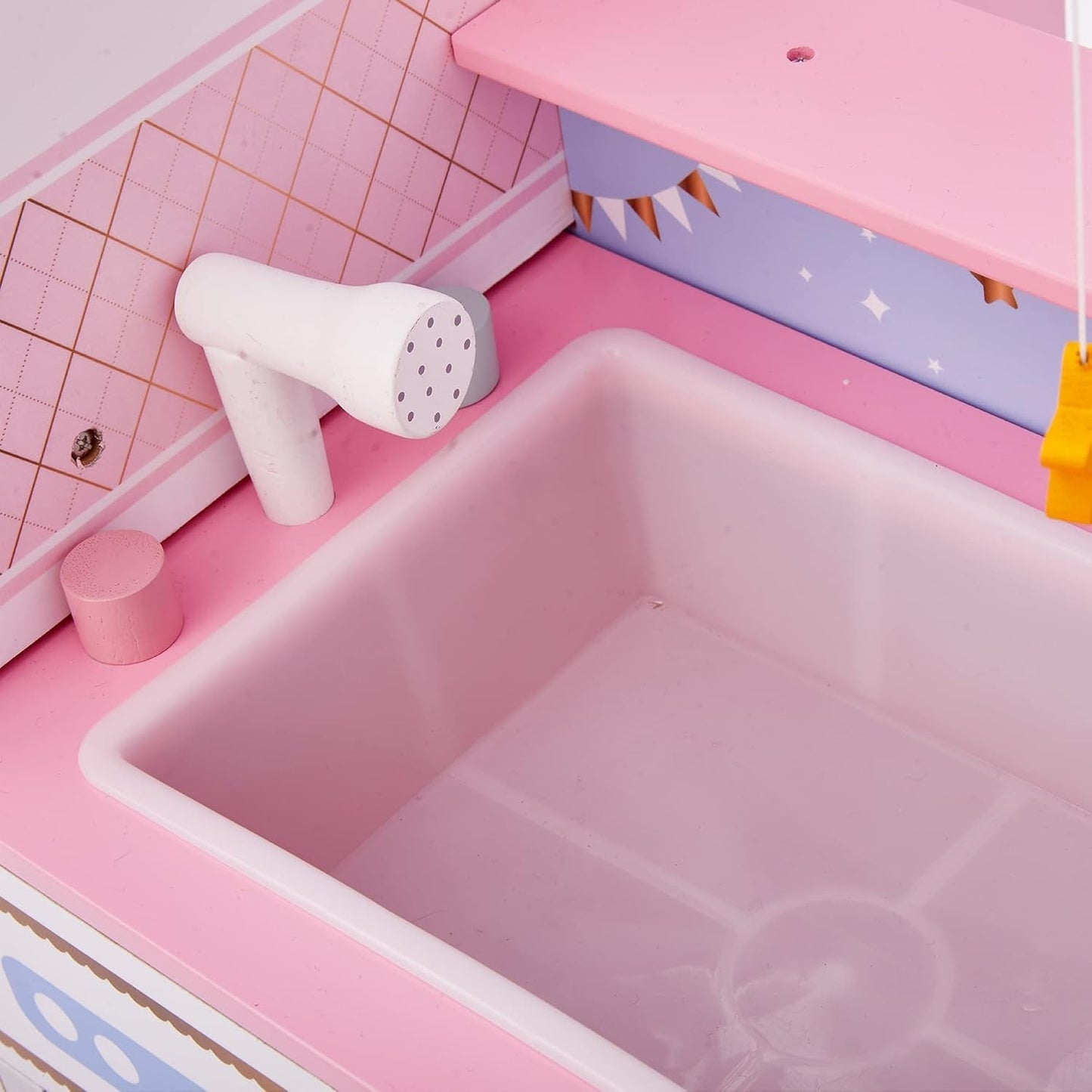 Olivia'S Little World Teamson Kids 18 inch babypoppen Houten poppenhuis Dubbelzijdig kinderkamer TD-11460W Poppenhuizen Naty Shop