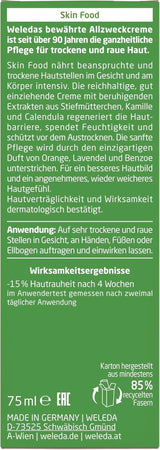 WELEDA Bio Skin, Verzorgende crème voor de zeer droge huid, 75 ml Douche en bad Naty Shop