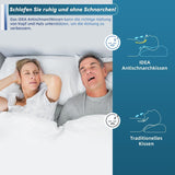 IDEA Nekpijnkussen Orthopedisch kussen gemaakt van traagschuim Kussen Ergonomisch nekkussen voor optimale ondersteuning Anti-snurkkussen voor zij-, rug- en buikslapen Cervicale orthopedische kussens Naty Shop