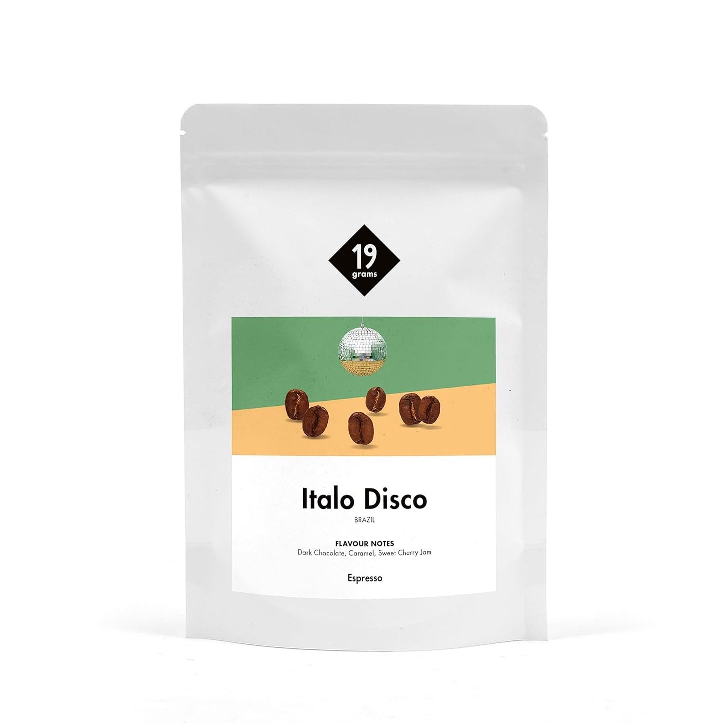 Italo Disco-espresso | 250g Bohne-gans | eerlijk en duurzaam | frisch geröstet | 100% Arabica Koffiebohnen | koffiespecialiteit | 19gram Kaffeerösterei