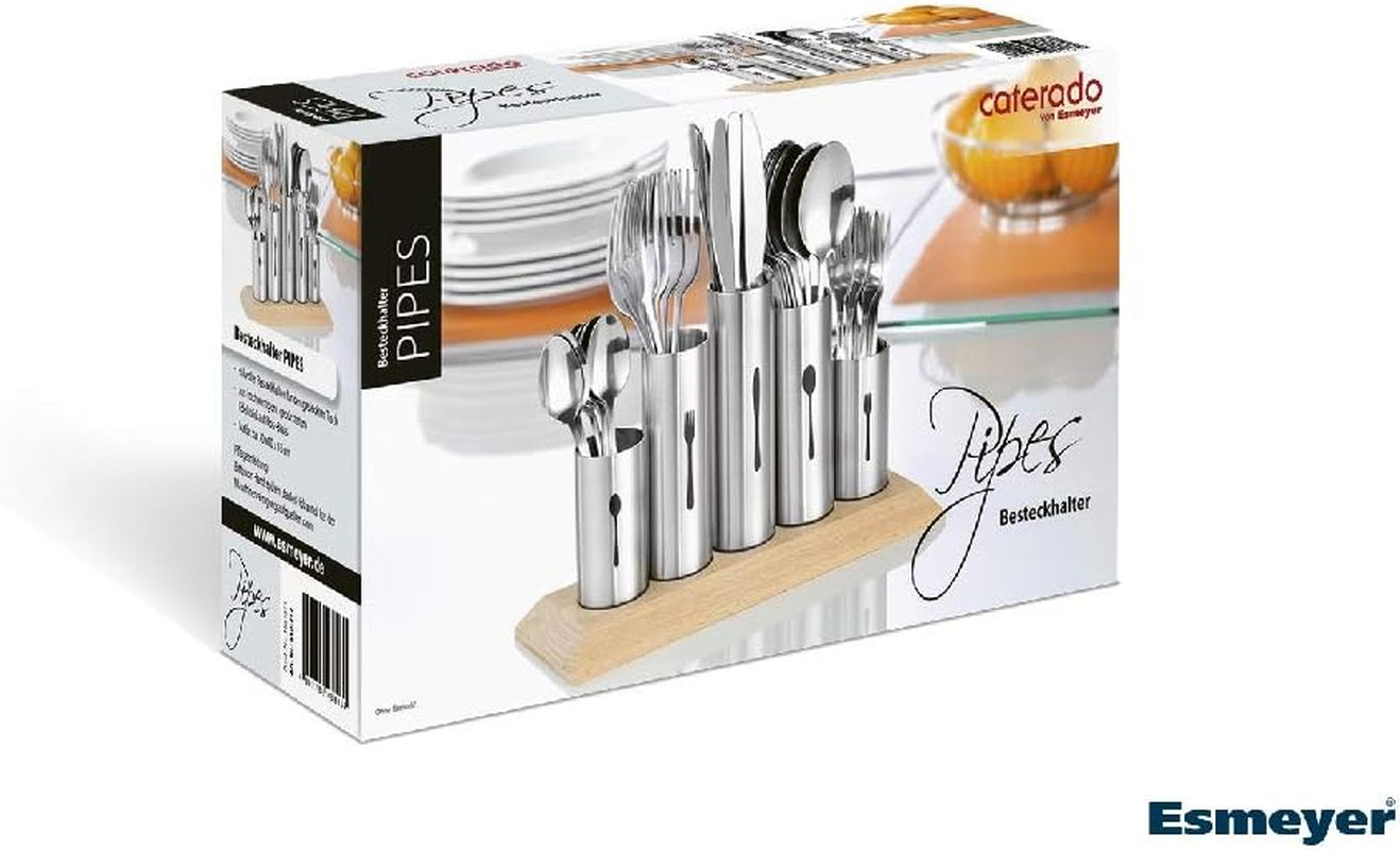 Bestekhouder van roestvrij staal, 1 verpakking, zilver Naty Shop Kitchen