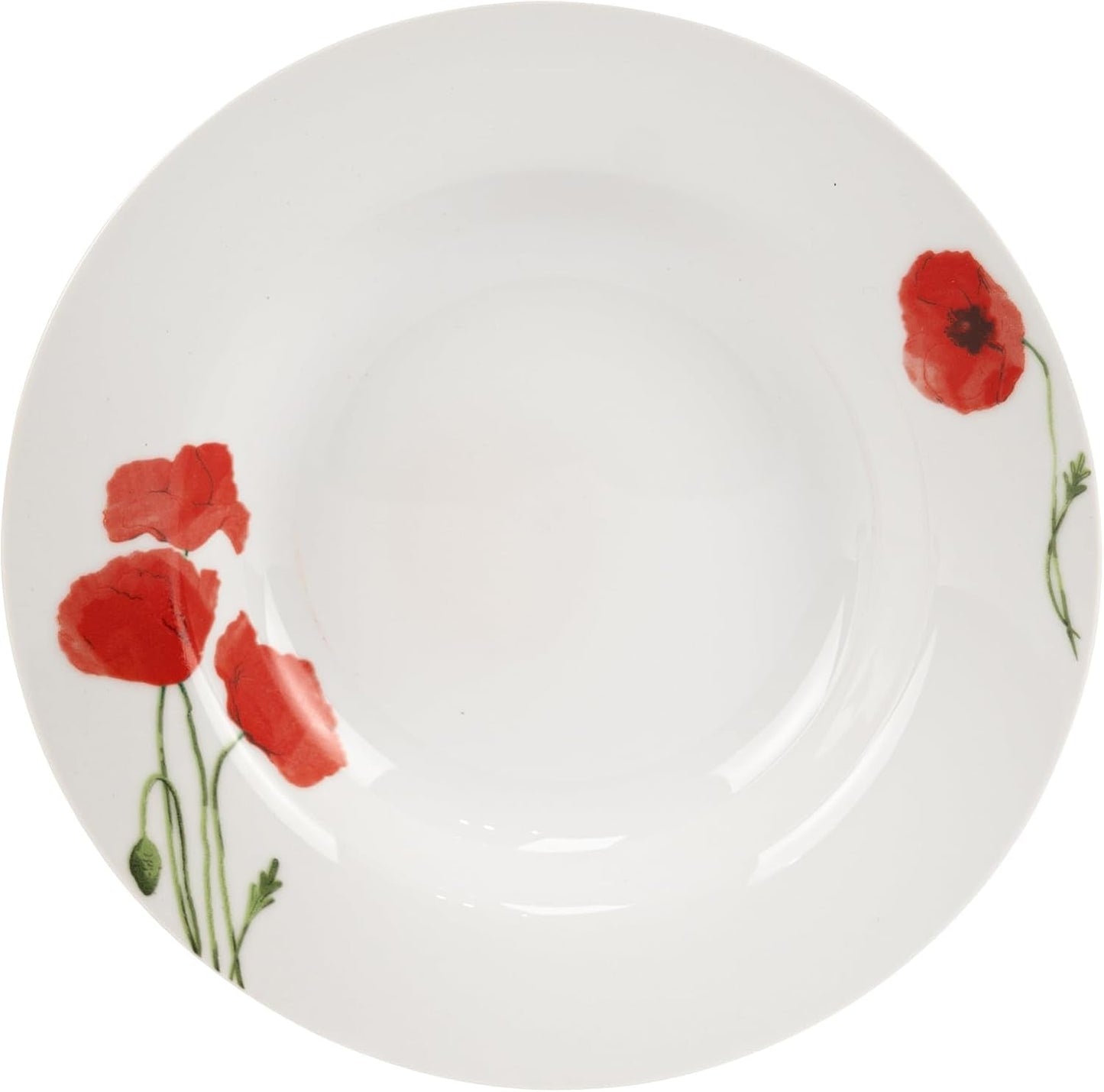 Serviesset voor 6 - 18-delig - Porseleinen serviesset - Witte serviesset - Kom en bordenset - Modern servies - Borden - Serviesgoed - Serviesset voor 6 personen