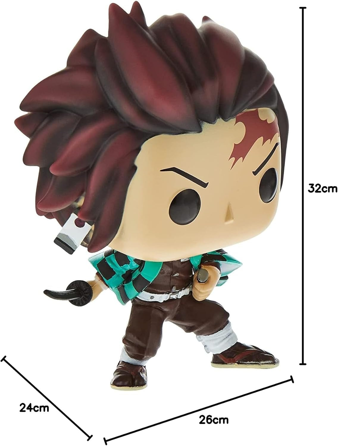 Funko-pop! Animatie: Demon Slayer - Tanjiro Kamado - Vinyl verzamelfiguur - Cadeau-idee - Officiële merchandise - Speelgoed voor kinderen en volwassenen - Anime Fans - Actiefiguren Verzamelaars Modelfiguur Naty Shop