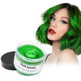 Tijdelijke haarkleur, 4,23 ounce kleurwas voor mannen en vrouwen, wasbare natuurlijke kleurpommade, instant haarverf voor feest, cosplay, Halloween (rood) Naty Shop groene haarverf 120G (1 pak)