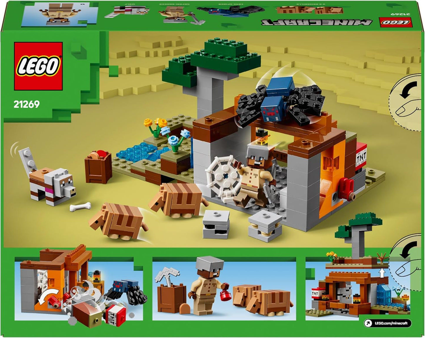 LEGO Minecraft Dungeon Mine Expeditie Videogame Minifiguurset Karakterbouwspeelgoed Cadeau voor jongens en meisjes vanaf 8 jaar oud 21269 Bouwsets