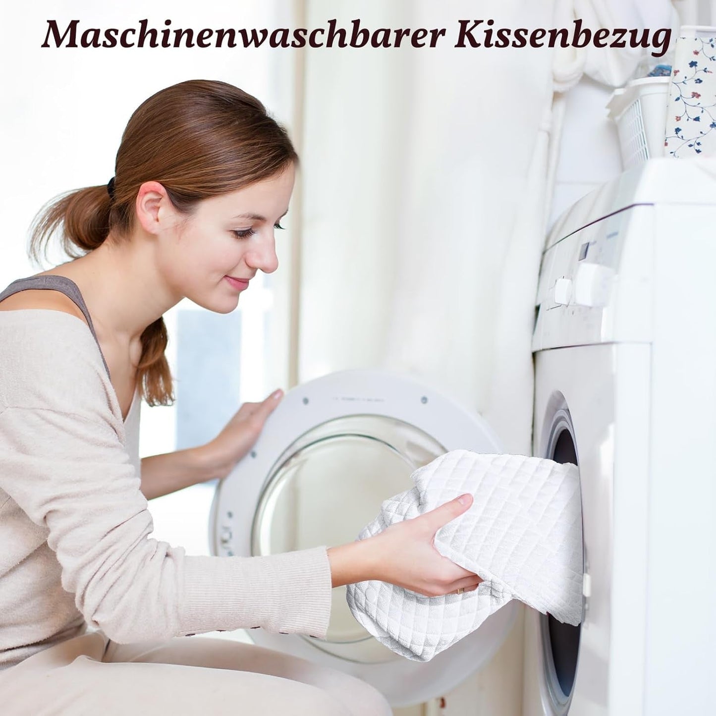 SAHEYER zijslaapkussen met arm, ergonomisch orthopedisch kussen, nek- en schouderkussen van traagschuim, nekkussen met armen in meerdere hoeken voor vele slaapposities (wit) Cervicale orthopedische kussens Naty Shop