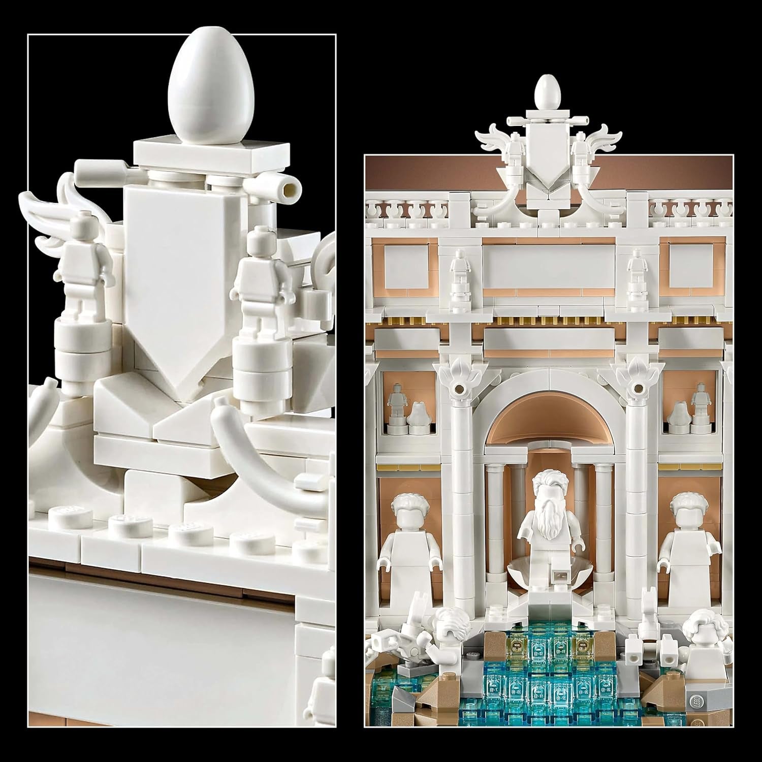 LEGO Architecture Trevifontein - Model van een monument in Rome met minifiguren sculpturen - verzamelstuk voor kantoor en woonkamer - cadeau voor volwassenen en architectuurliefhebbers 21062 Bouwsets Besuche den LEGO-Store