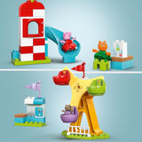 LEGO DUPLO Peppa Wutz Kermis - Kinderspeelgoed en motoriekspeelgoed voor kinderen vanaf 2 jaar - Kleuterspellen met reuzenrad, glijbaan en 3 figuren waaronder Mollie Kitty en Klausi Kläff - Cadeau voor kinderen 10453 Bouwsets Besuche den LEGO-Store