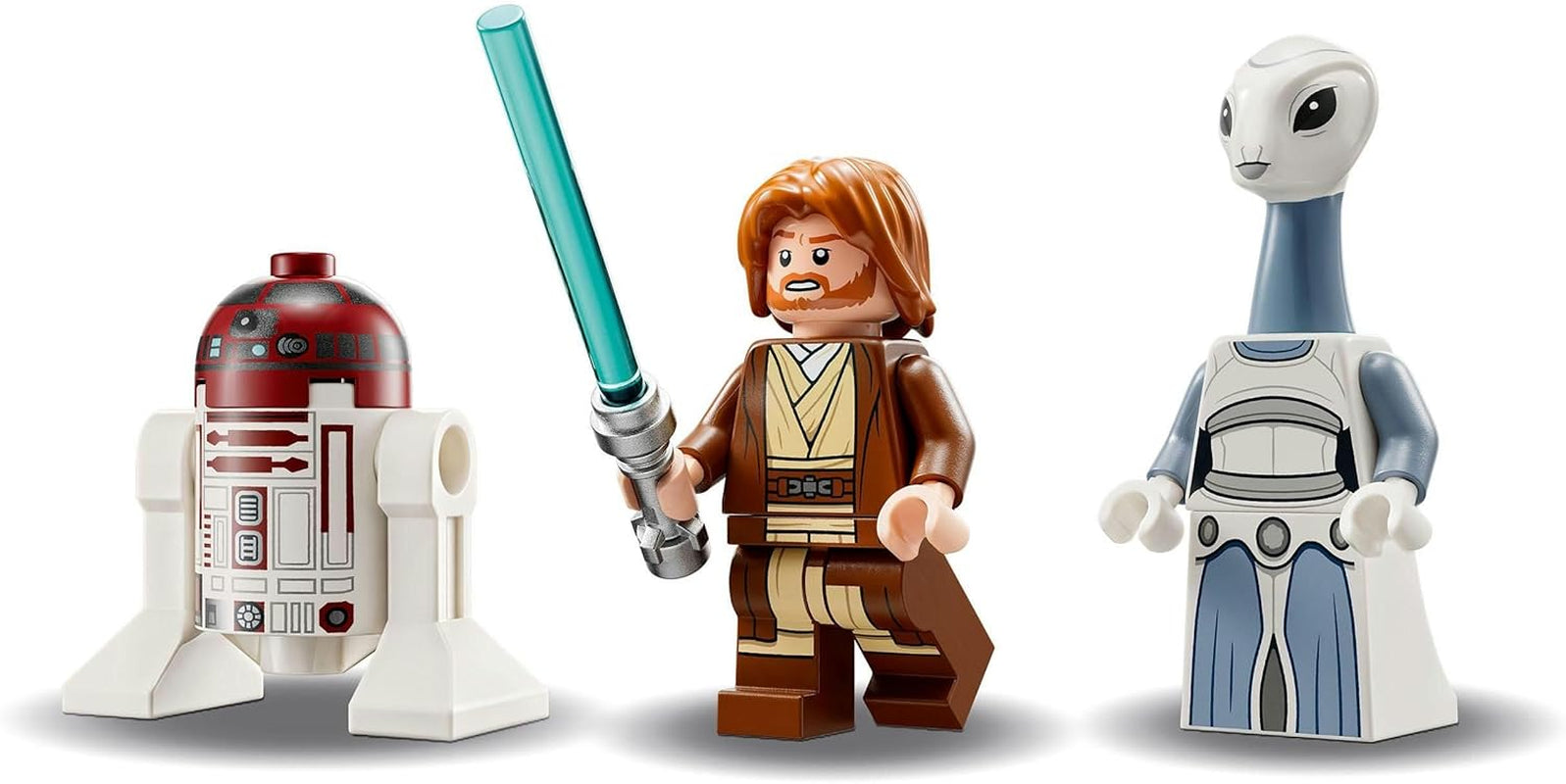 LEGO Star Wars Jedi Starfighter Obi-Wan Kenobi, bouwbaar speelgoed met Taun We, Droid-figuur en lichtzwaard, Attack of the Clones Set 75333 Bouwsets Besuche in LEGO-Store