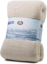 Gözze - Cloud zachte knuffeldeken, imitatie schapenvacht, 100% polyester (microvezel), 150 X 200 Cm - Kameel Dekbedden en dekbedden Naty Shop Kameel