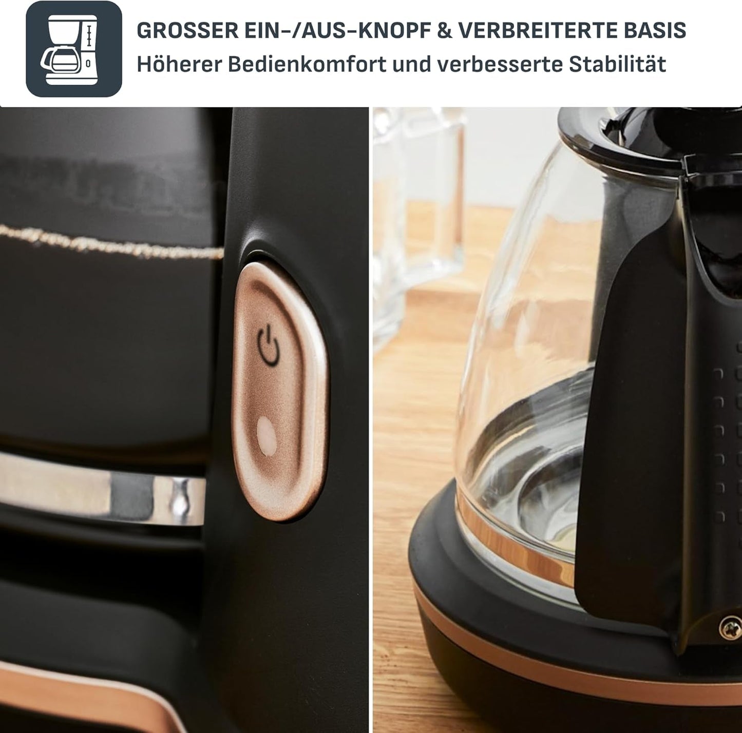 Tefal Incluo Filter-espressomachine, espressomachine Extreem eenvoudig in gebruik, geschikt voor rechts- en linkshandigen, automatische dekselopening, 1,25 l, 10 tot 15 kopjes, CM533811
