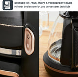 Tefal Incluo Filter-espressomachine, espressomachine Extreem eenvoudig in gebruik, geschikt voor rechts- en linkshandigen, automatische dekselopening, 1,25 l, 10 tot 15 kopjes, CM533811